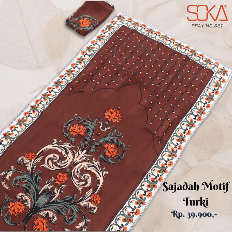 SOKA - Sajadah Pocket Turki Turkey | Sajadah Travel | Sajadah Souvenir Bahan Premium - Fashion Muslim