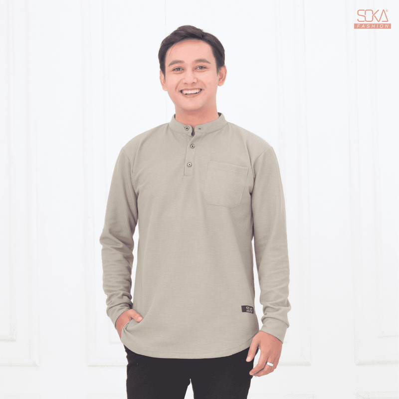 Koko Kurta Dewasa Zayan | Baju Koko Kurta Lengan Panjang Matcha – Fashion Muslim Pria