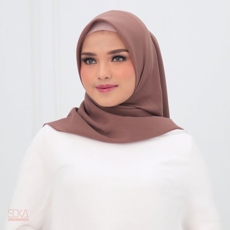 Hijab Segi Empat Paris Premium Mocca - Fashion Muslim