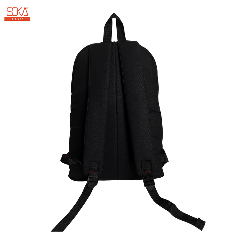 SOKA – Tas Ransel Pria dan Wanita | Backpack Baksya Hitam - Bahan Canvas Premium