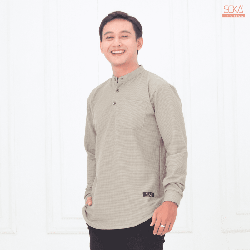 Koko Kurta Dewasa Zayan | Baju Koko Kurta Lengan Panjang Matcha – Fashion Muslim Pria