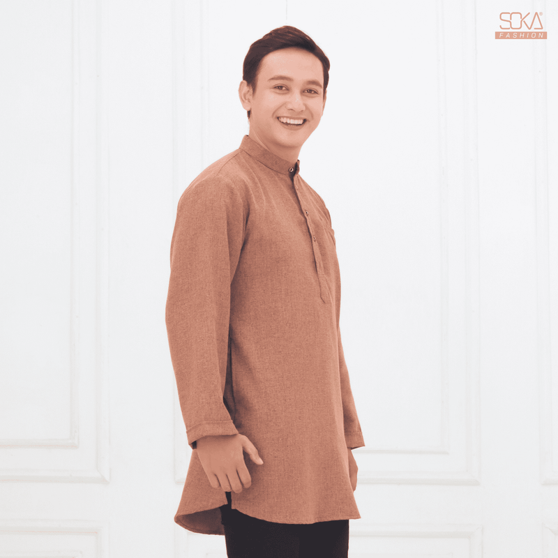 Koko Kurta Dewasa Arkan | Baju Koko Kurta Lengan Panjang Mocca– Fashion Muslim Pria