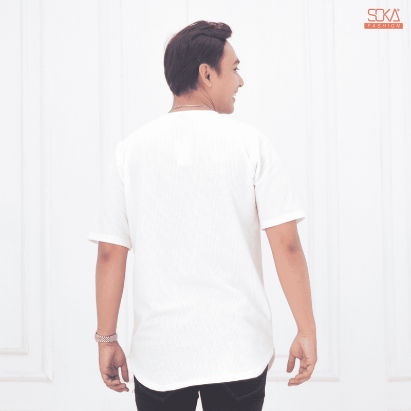 Koko Kurta Dewasa Hazan | Baju Koko Kurta Lengan Pendek White– Fashion Muslim Pria