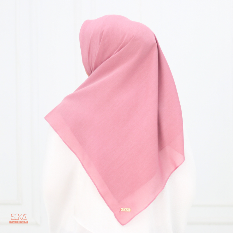 Hijab Segi Empat Paris Premium Dusty Purple - Fashion Muslim