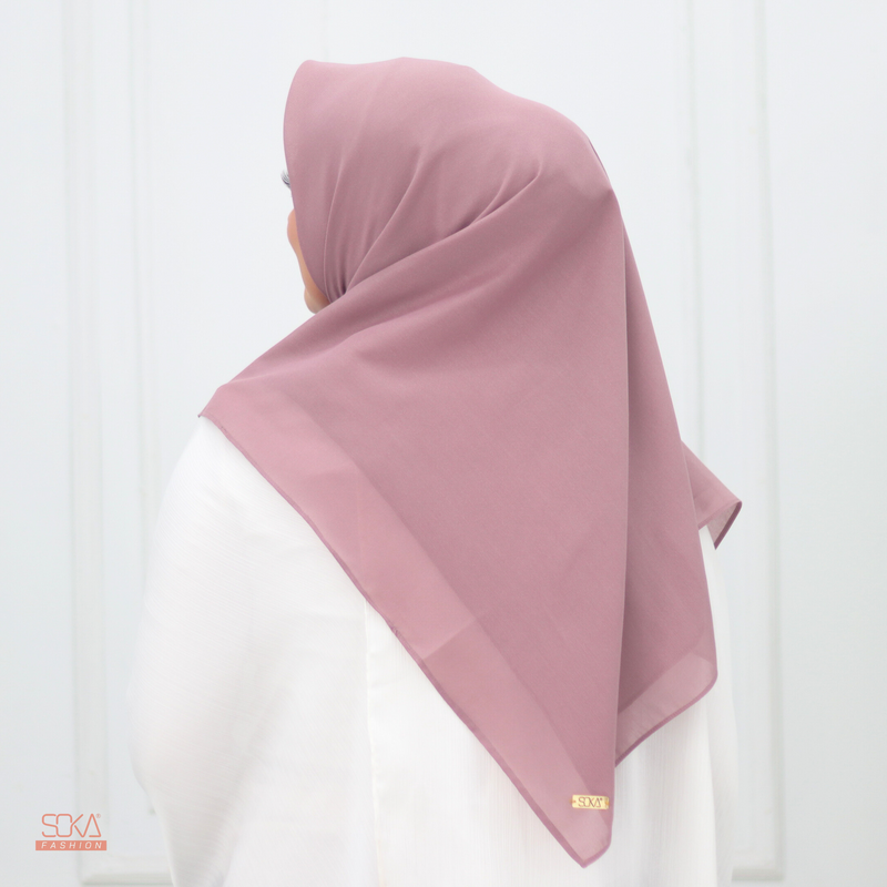 Hijab Segi Empat Paris Premium Mauve - Fashion Muslim