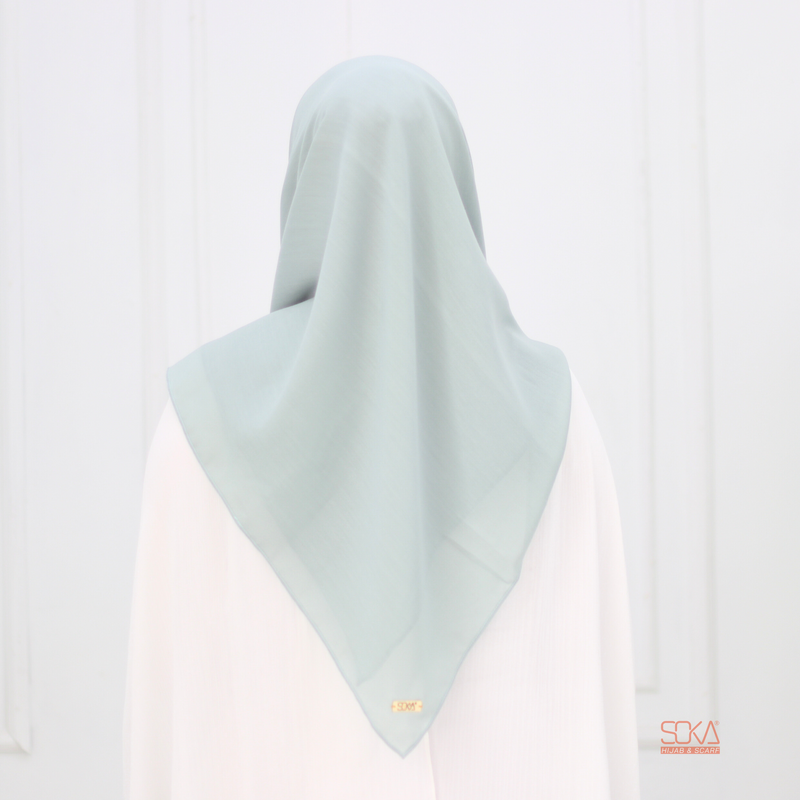 Hijab Segi Empat Paris Premium Mint - Fashion Muslim