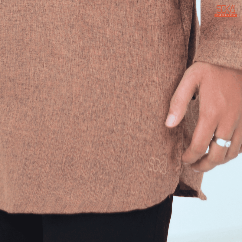 Koko Kurta Dewasa Arkan | Baju Koko Kurta Lengan Panjang Mocca– Fashion Muslim Pria