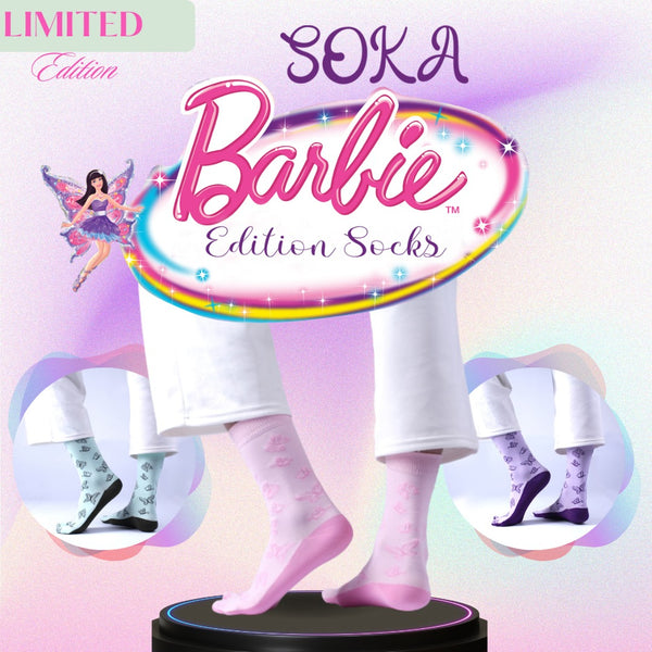 Paket 3 pasang Kaos Kaki Barbie Polka Series