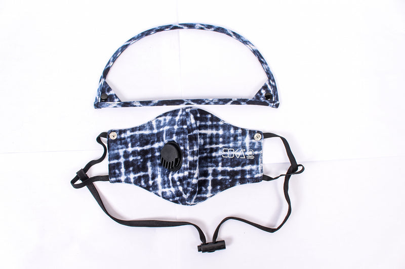 Masker faceshield Airflow - Motif