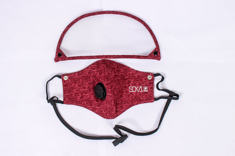 Masker faceshield Airflow - Motif