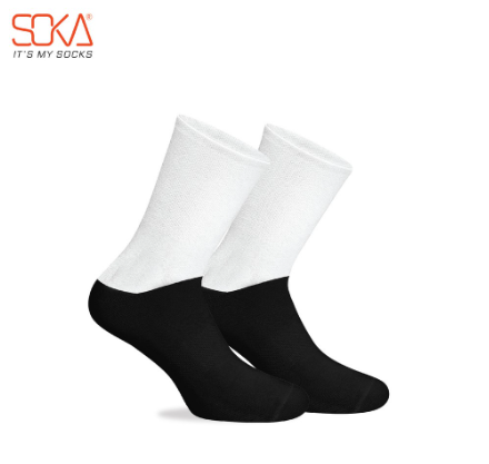 SOKA - Kaos Kaki SMA - Black White