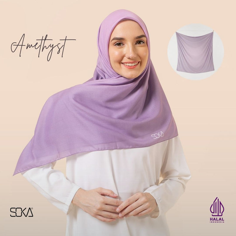 SOKA - Kerudung/Hijab Segi Empat Gradasi- Fashion Muslim 1