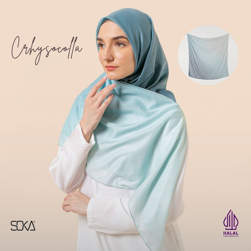 SOKA - Kerudung/Hijab Segi Empat Gradasi-Fashion Muslim 2