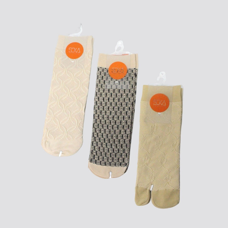 SOKA - Paket ISI 3 psg Kaos Kaki Socking 2 Natural 1 Warna - Fashion Muslim