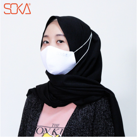 Masker anti bakteri merk SOKA - EARLOOP