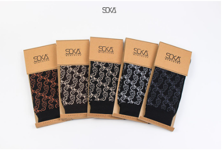 SOKA - Kaos Kaki Pria Motif - Mensock Batik Priangan